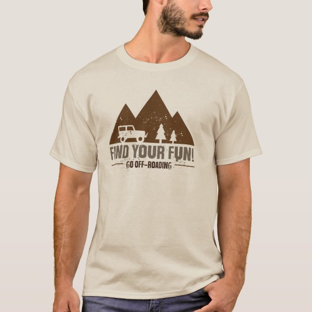 Camiseta Vai o t-shirt de Off-Roading (Frente)
