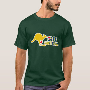 Camiseta Vai o t-shirt gráfico do canguru do encaixotament
