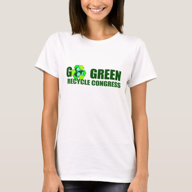 CAMISETA VAI O VERDE. CONGRESSO DO RECICLAR (Frente)
