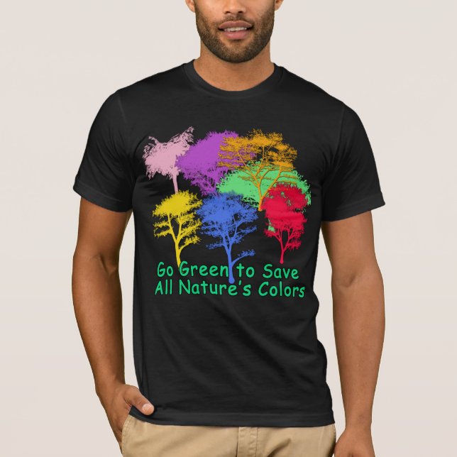 Camiseta Vai o verde para salvar as cores de toda a (Frente)