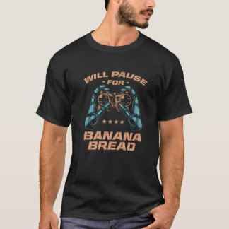 Camiseta Vai Pausar Por Banana Pão-Pão Gamer Banana