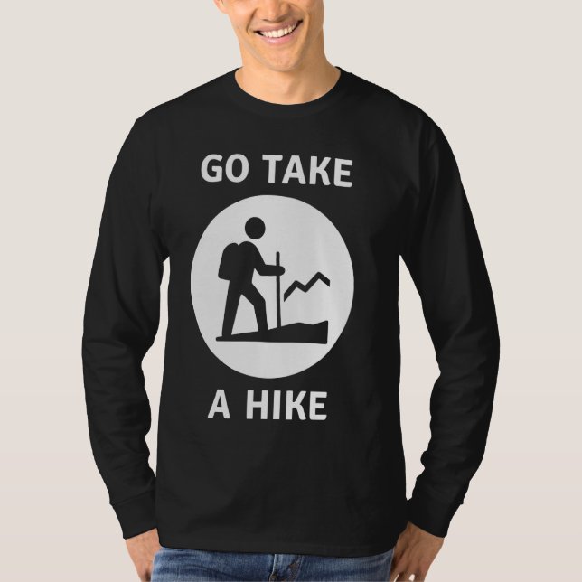 Camiseta Vai Pegar Um Hiker De Caminho (Frente)