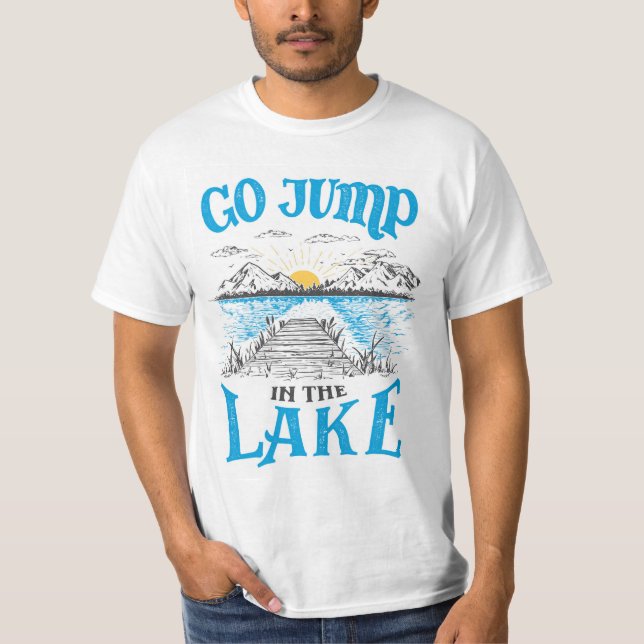 Camiseta Vai Saltar No Lago (Frente)