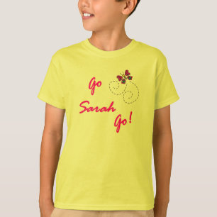 Camiseta Vai Sarah vai! Miúdos da borboleta
