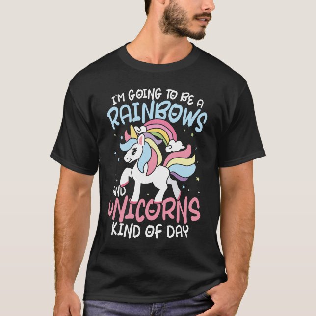Camiseta Vai ser um Rainbows e Unicórnios (Frente)