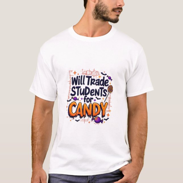 Camiseta Vai Trocar Estudantes Por Doces Professores Ghost  (Frente)