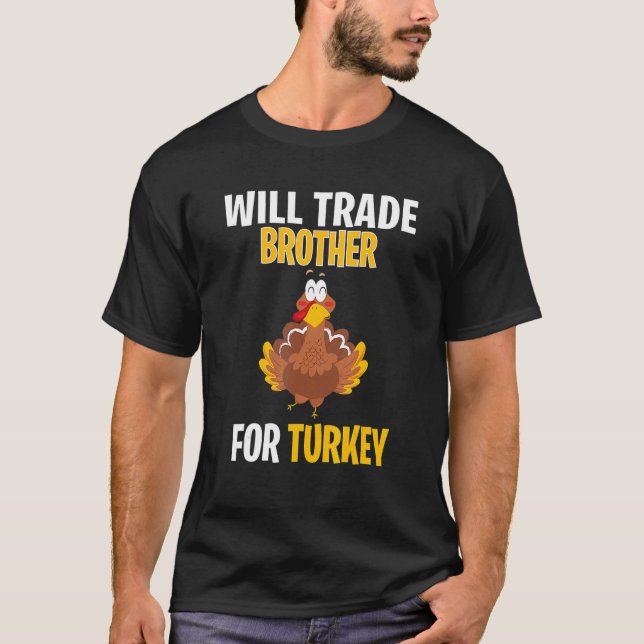 Camiseta Vai Trocar Irmão Pela Turquia Garotas De Ação De G (Frente)
