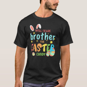 Camiseta Vai Trocar Irmão Por Ovos De Páscoa Doces Coelhinh