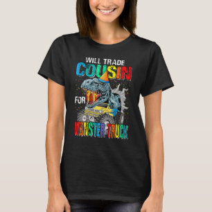 Camiseta Vai Trocar Primo Por Dinossauro Monstro De Caminhã