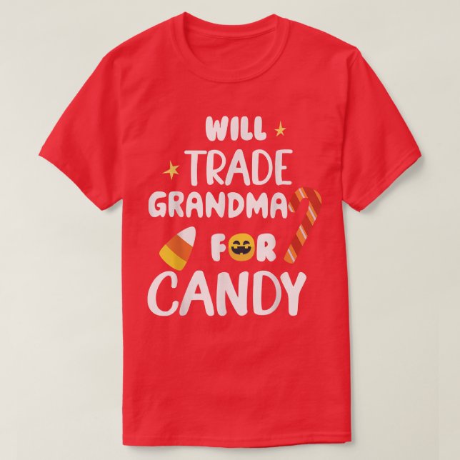 Camiseta Vai Trocar Vovó Por Um Candy Engraçado, Que Corta  (Frente do Design)