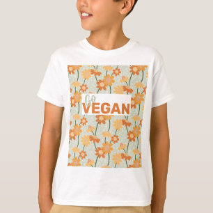 Camiseta Vai Vegan! Flores retrorreflectoras bonito mudas n