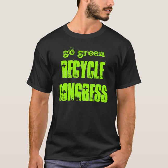 Camiseta vai verde, o CONGRESSO do RECICLAR (Frente)