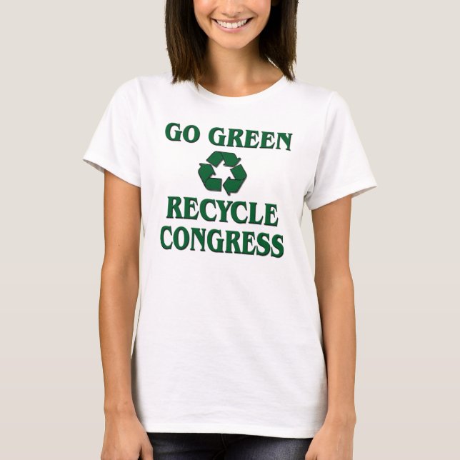 Camiseta Vai verde - o congresso do reciclar (Frente)