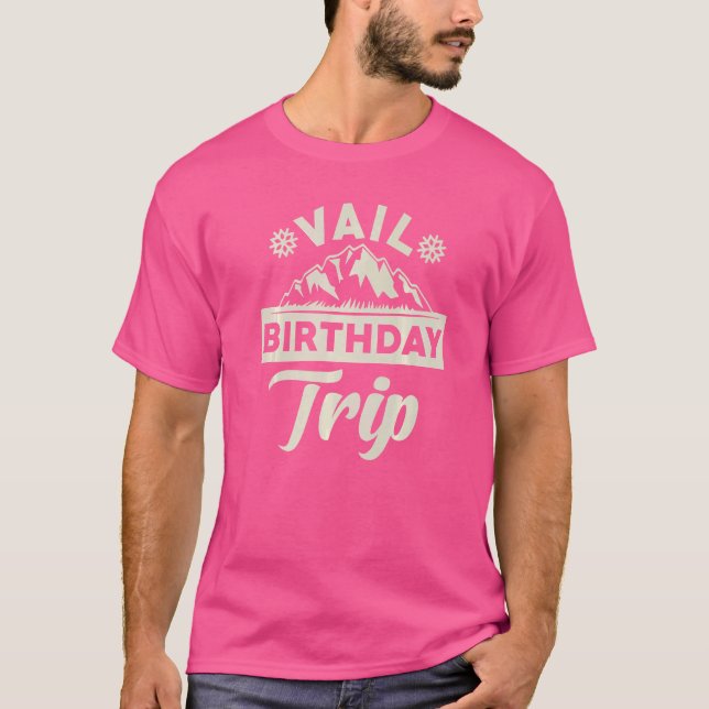 Camiseta Vail Birthday Vail Birthday Trip (Frente)