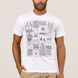 Camiseta vail Colorado handdrawn