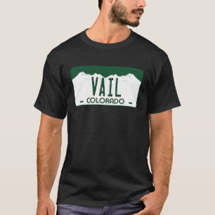 Camiseta Vail Colorado License Plate