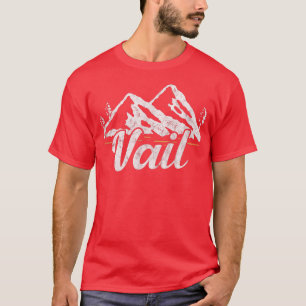 Camiseta Vail Colorado Mountain Ski Skining Dis