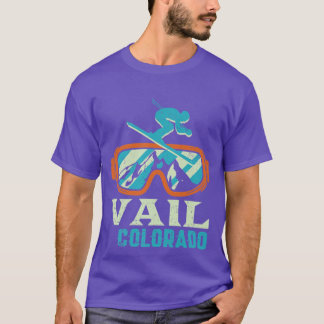 Camiseta Vail Colorado Mountain Vintage Retro Skiing and Sn