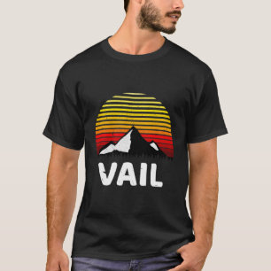 Camiseta Vail Colorado Usa Vintage Retro Mountain