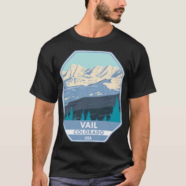 Camiseta Vail Ski Area Winter Colorado (Frente)