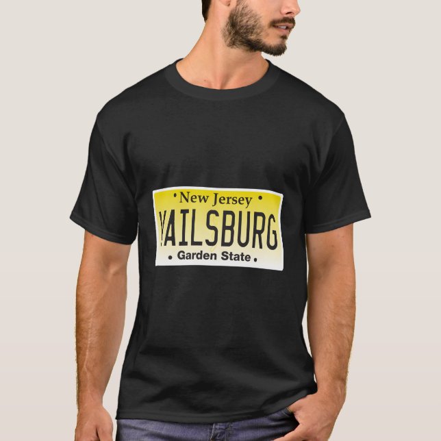 Camiseta Vailsburg Newark Nj City New Jersey License Plate (Frente)