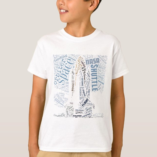 Camiseta Vaivém espacial em Tagxedo (Frente)