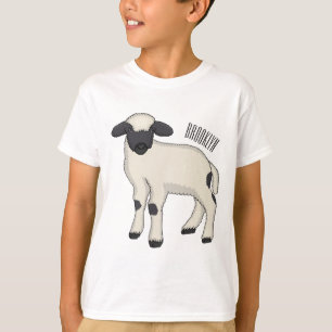 Camiseta Valais Blacknose sheep cartoon illustration