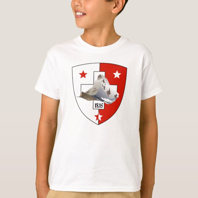 Camiseta Valais / Wallis Schweiz-Suisse T-Shirt (Frente)