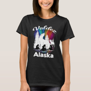 Camiseta Valdez Alasca Aurora Boreal Urso Polar Orca Alce