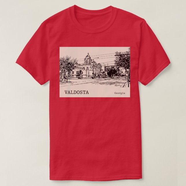 Camiseta Valdosta Georgia TShirt 1 (Frente do Design)