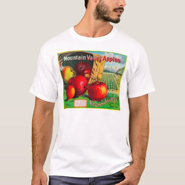 Camiseta Vale Apple LabelHamilton da montanha, TA (Frente)