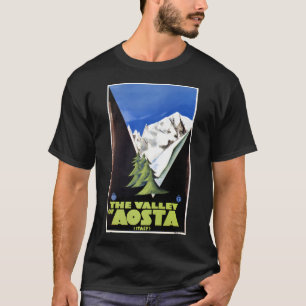 Camiseta Vale Da Arte Poster de viagens Dos Alpes Italianos
