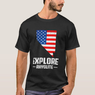 Camiseta Vale da Morte EXPLORE RHYOLITE EUA Cidade Fantasma