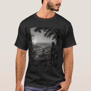 Camiseta Vale do Amanhecer Viajante de Guitarra Preto e Bra