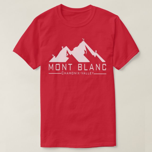 Camiseta Vale do Monte Branco Chamonix (Frente do Design)