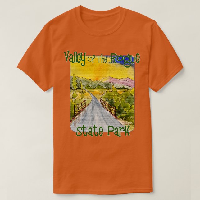 Camiseta Vale Do Rogue State Park Oregon (Frente do Design)