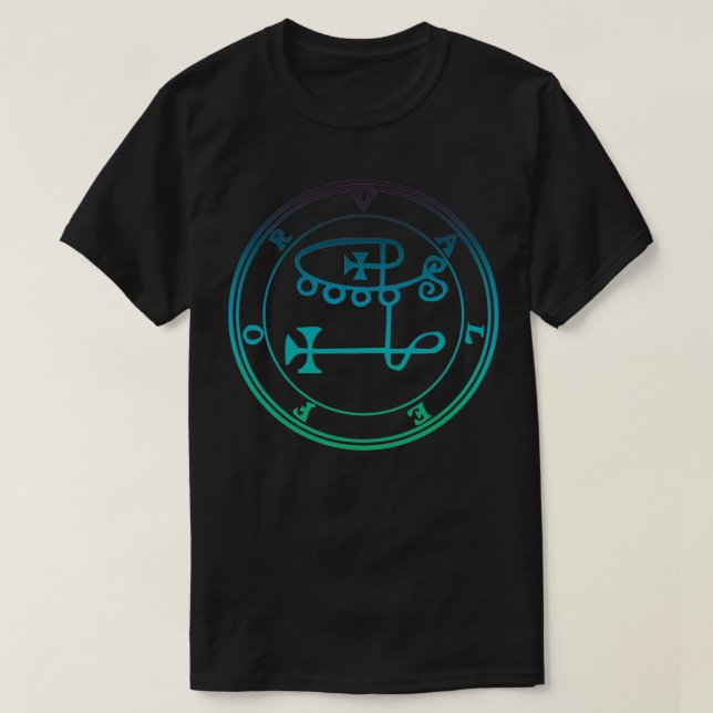 Camiseta Valefor Sigil tenta furtar ladrões a verde azul (Frente do Design)