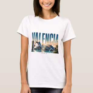 Camiseta Valência Espanha Histórico Espanha Cidade Viagem