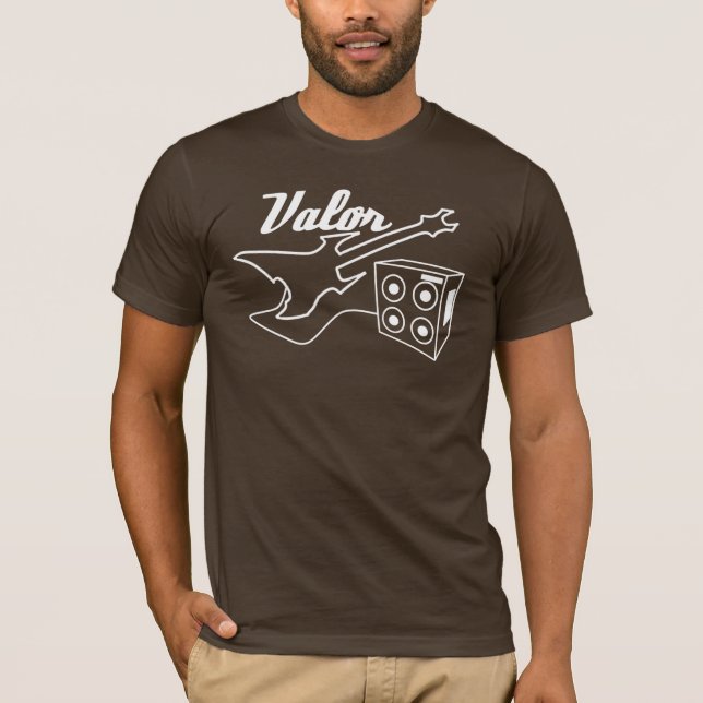 Camiseta Valentia - a guitarra & o ampère (Frente)