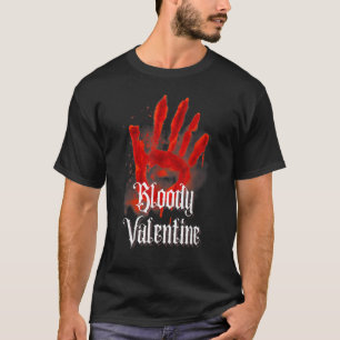 Camiseta Valentim Sangrento Gótico Emo Misterioso Oculto Di