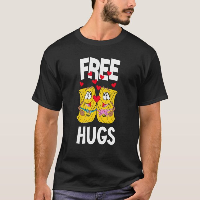 Camiseta Valentin Day Tamales Free Hugs Abrazos Gratis (Frente)