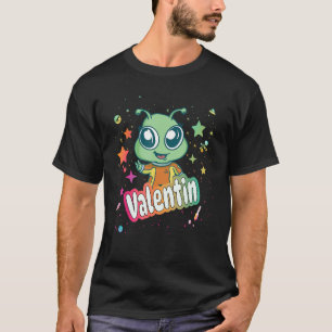 Camiseta VALENTIN - Nome do Menino Bonito com Alienígena 1