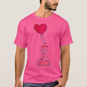 Camiseta Valentine Day Love Heart Red Tee Best Gift Chemist