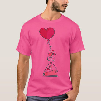 Camiseta Valentine Day Love Heart Red Tee Best Gift Chemist