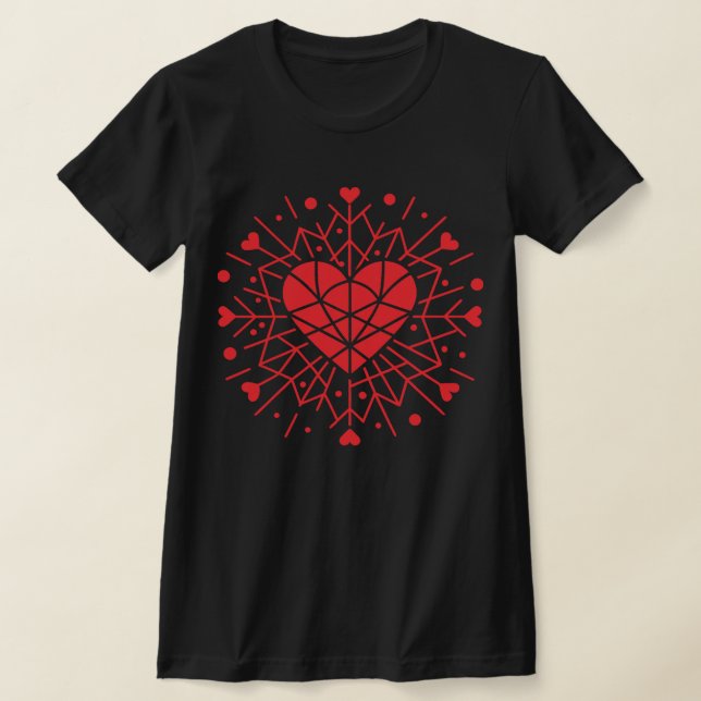 Camiseta Valentine Day - Red Heart -  (Postura )