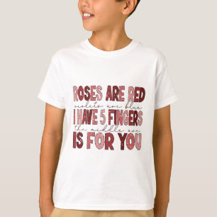 Camiseta Valentine Engraçado Eu Tenho 5 Dedos O Do Meio É