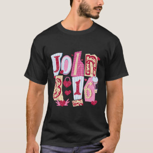Camiseta Valentine John 316 Amado Coração Coquete Cristão
