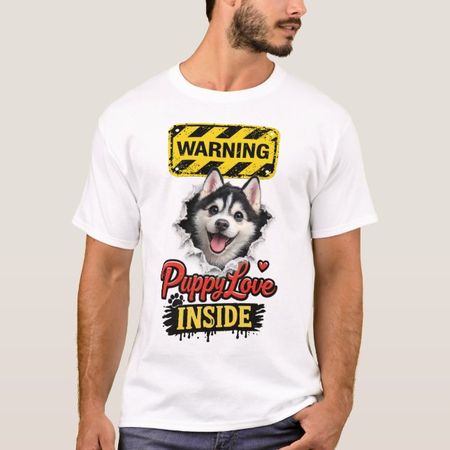 Camiseta Valentine Puppy Love (Frente)