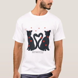 Camiseta Valentine’s Day Cat lovers Meowentine Couple