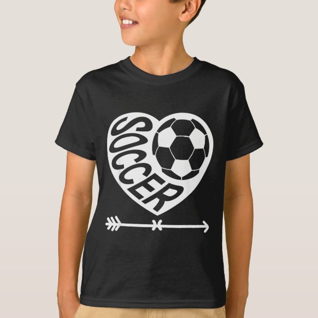 Camiseta Valentine Soccer Heart Drip Srt Love Valentines Da (Frente)